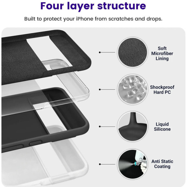 Чохол Google Silicone Case Charcoal (GA04974) для Google Pixel 8 Pro