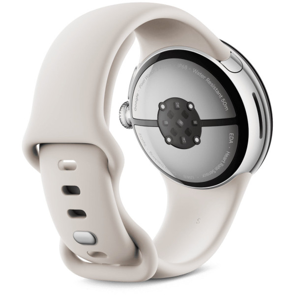 Смарт-годинник Google Pixel Watch 3 41mm Polished Silver Aluminum Case with Porcelain Active Band