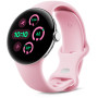Смарт-годинник Google Pixel Watch 3 41mm LTE Polished Silver Aluminum Case with Rose Quartz Active Band