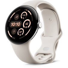 Смарт-годинник Google Pixel Watch 3 45mm Polished Silver Aluminum Case with Porcelain Active Band