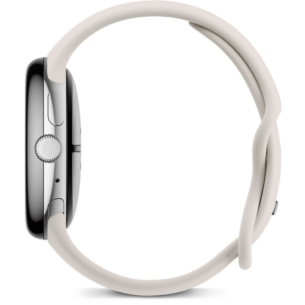 Смарт-часы Google Pixel Watch 3 45mm Polished Silver Aluminum Case with Porcelain Active Band