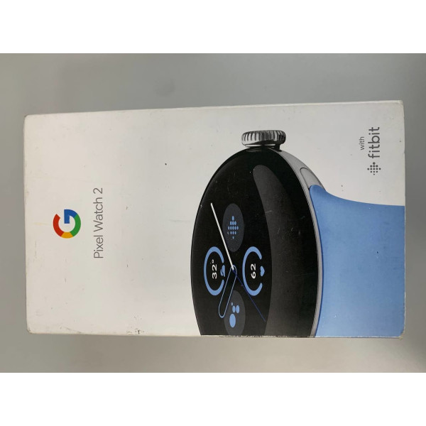 Смарт-годинник Google Pixel Watch 2 Polished Silver Aluminum Case with Bay Active Band)