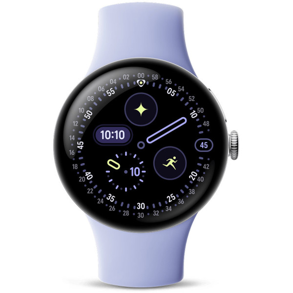 Смарт-часы Google Pixel Watch 4 41mm LTE Polished Silver Aluminium Case with Iris Active Band
