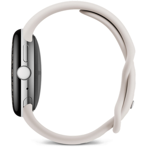 Смарт-часы Google Pixel Watch 4 41mm LTE Polished Silver Aluminium Case with Porcelain Active Band