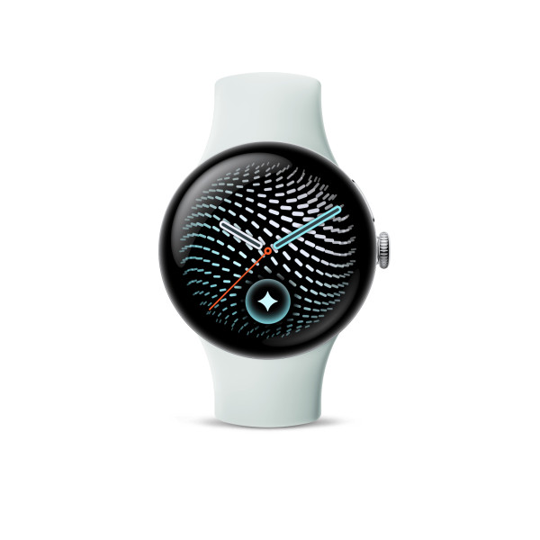 Смарт-годинник Google Pixel Watch 5 45mm LTE Polished Silver Aluminum Case / Fog Active Band