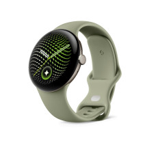 Смарт-годинник Google Pixel Watch 5 45mm Satin Pyrite Aluminum Case / Olive Active Band